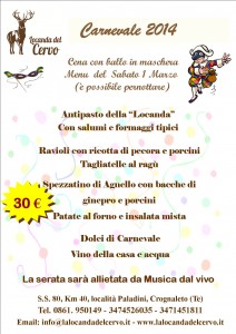 menu carnevale